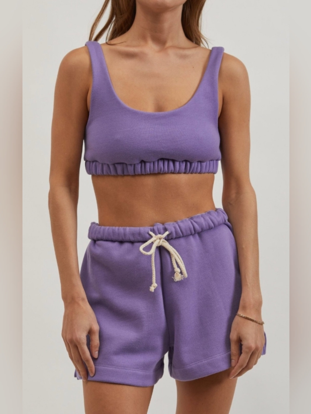 NWT Donni Eco Fleece Bra Top